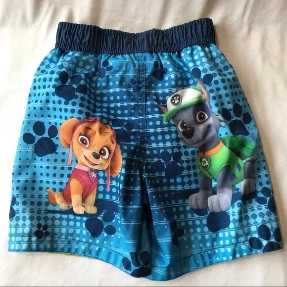 Nickelodeon Paw Patrol Toddler Boys Swim Trunks-Size 2T - Picture 2 of 5
